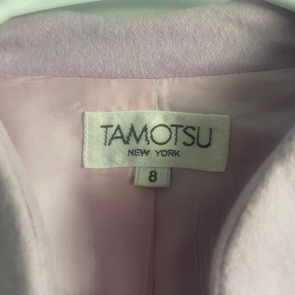 Tamotsu New York Vintage Lilac Wool Cashmere Blazer Jacket Size 8 - Picture 2 of 6
